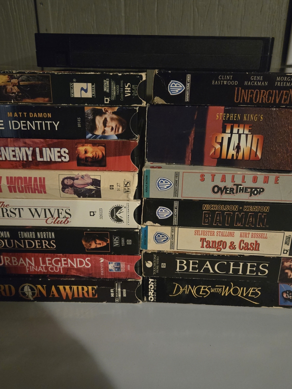 Multiple Vintage VHS Tape Collection